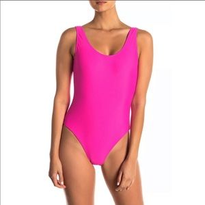 Onia Kelly One Piece Swimsuit Pink Scoop Back